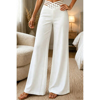 Weite Hose Herren mit hohem Bund und modischen Cut-Outs - 1