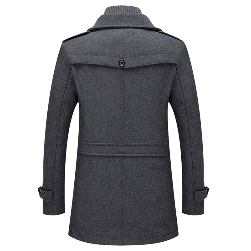 Herrenmantel mit modernem Schnitt und praktischen Taschen - 2