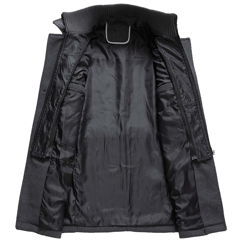 Herrenmantel mit modernem Schnitt und praktischen Taschen - 4