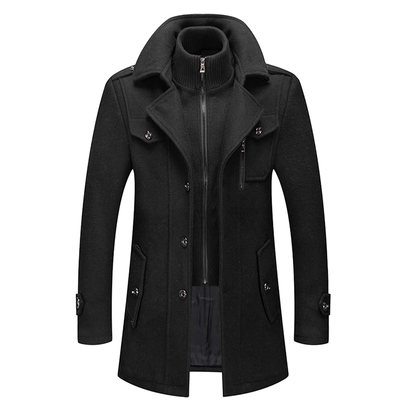 Herrenmantel mit modernem Schnitt und praktischen Taschen - 6