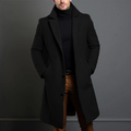 Eleganter Herrenmantel mit tailliertem Schnitt und Reverskragen - 1