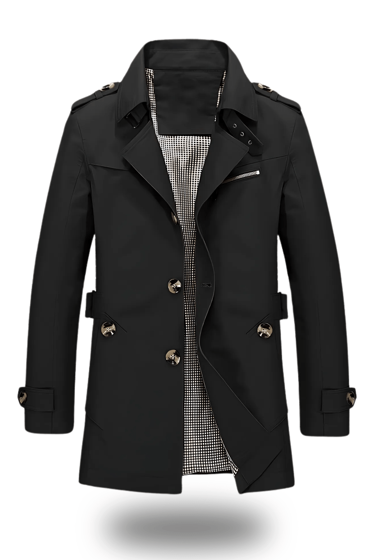 Trenchcoat Herren mit klassischem Schnitt und stilvollen Details - 3