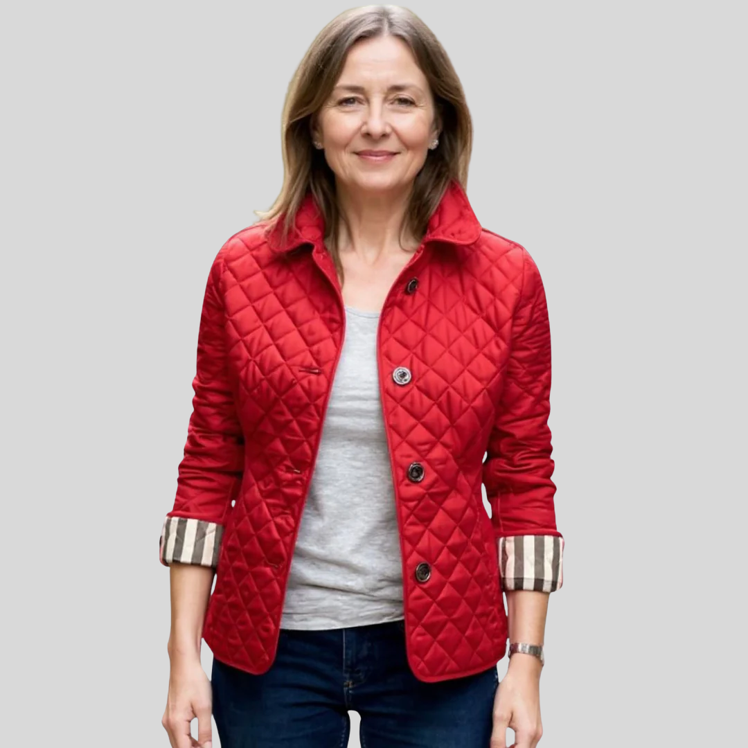 Damenjacke mit Reverskragen und modischem Steppdesign - 5