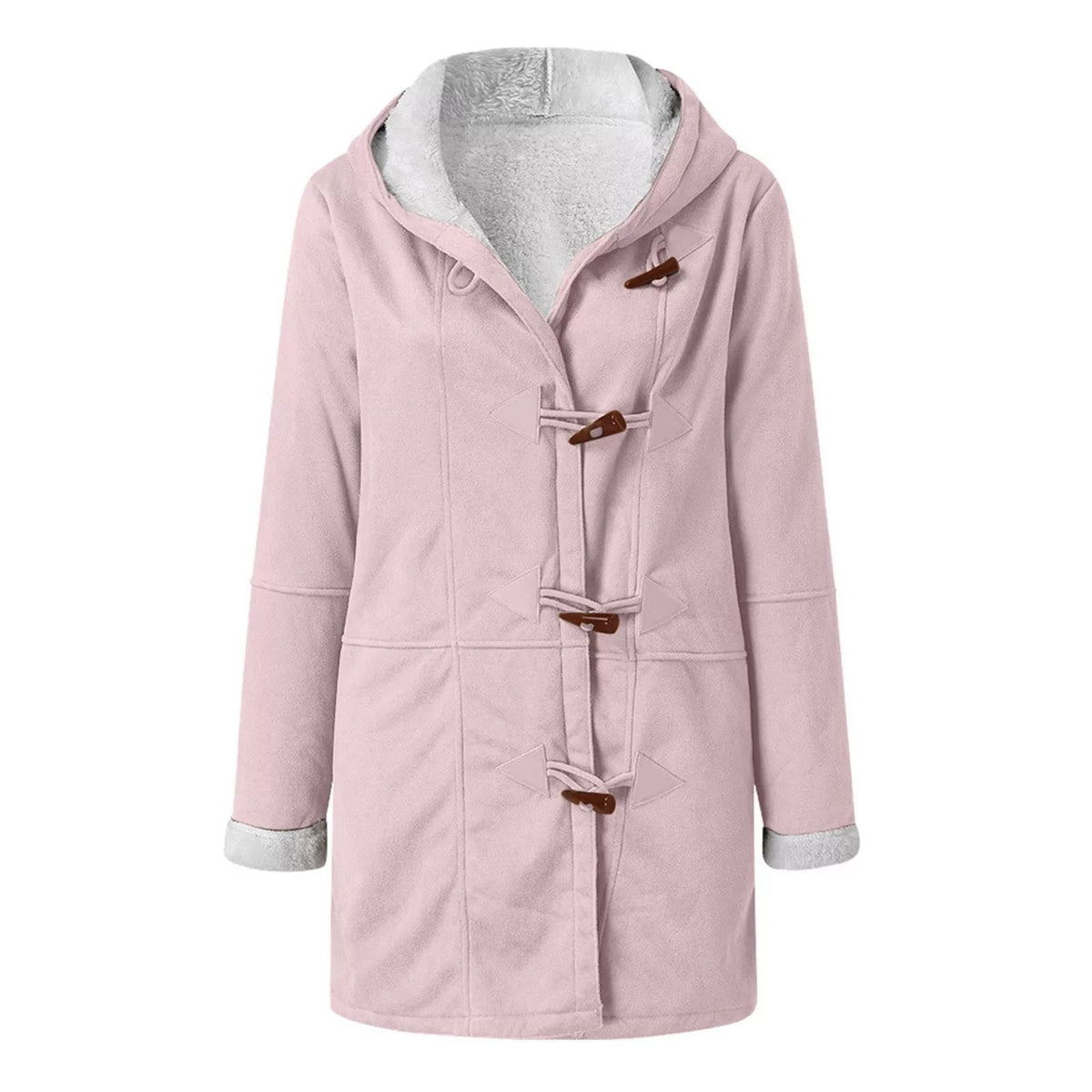 Damen Wintermantel mit Kapuze und schickem Schnitt | A&B - 5 - Annoboutique