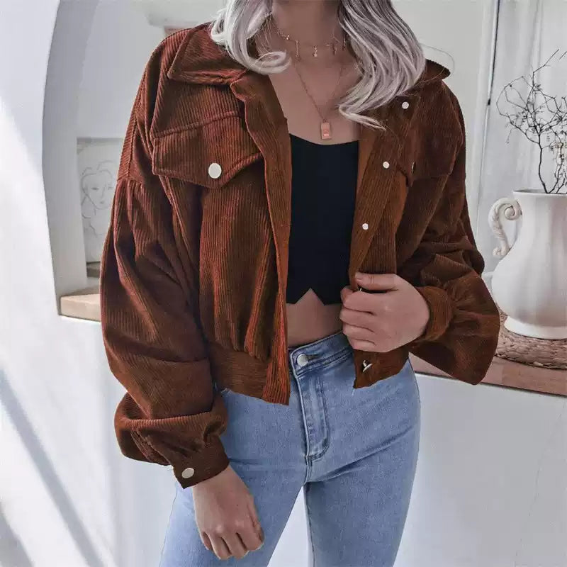 Damen Jacke mit lässigem Schnitt und praktischen Taschen | A&Z - 2 - Atelier-Zofia