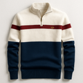 Pullover Herren mit Stehkragen und Reißverschluss - 3