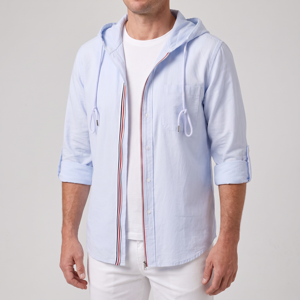 Modische Herren Jacke mit lässigem Schnitt und Kapuze - 1