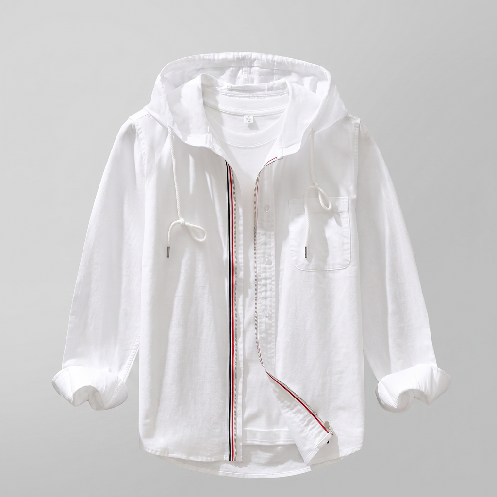 Modische Herren Jacke mit lässigem Schnitt und Kapuze - 3