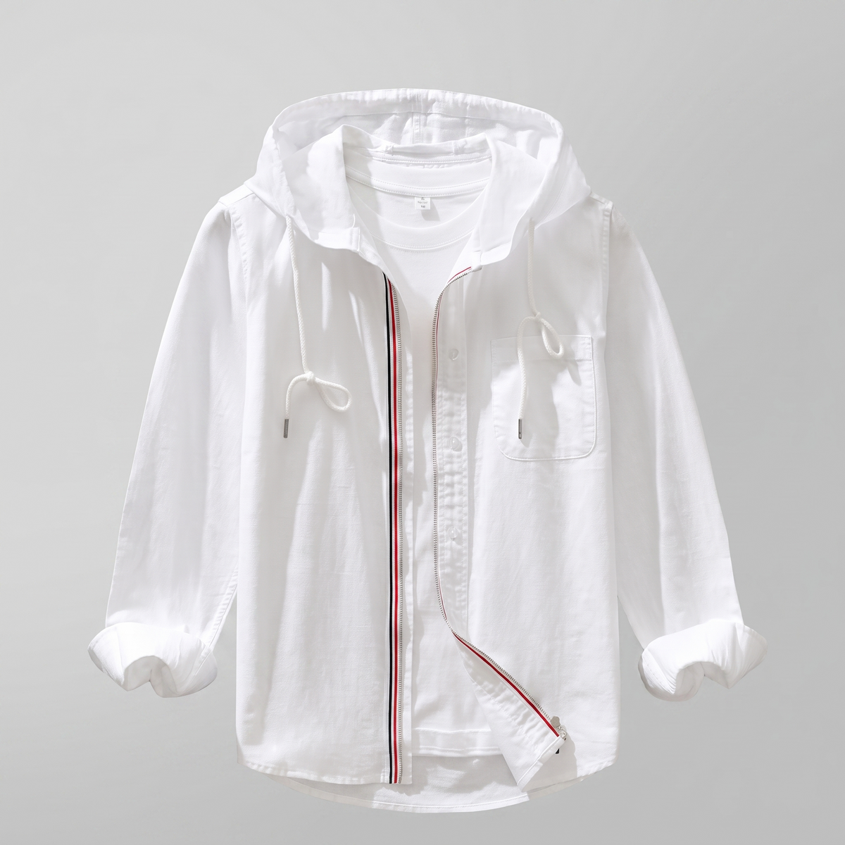 Modische Herren Jacke mit lässigem Schnitt und Kapuze - 3
