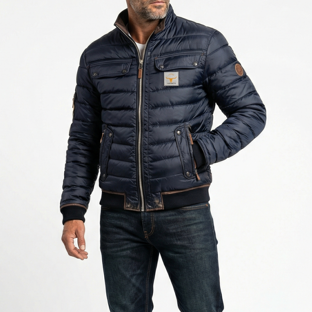 Herrenjacke mit lässigem Schnitt und praktischen Taschen - 1