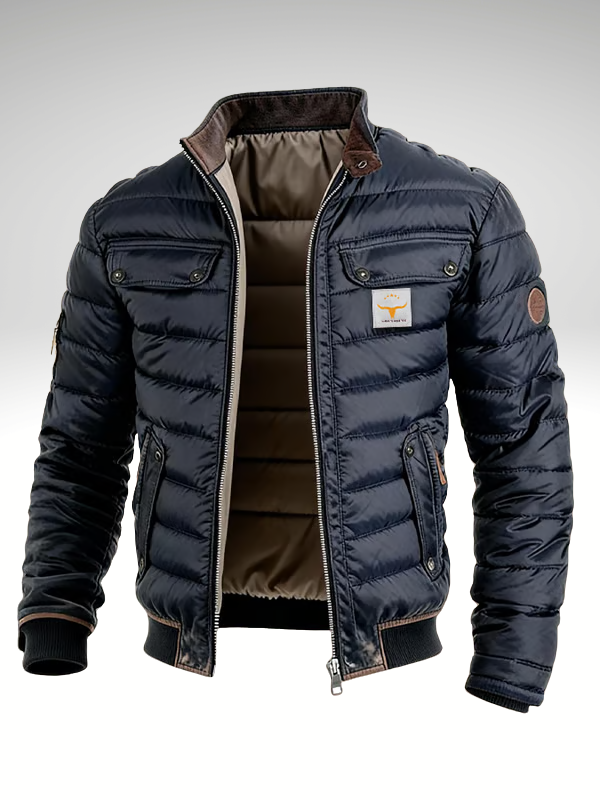 Herrenjacke mit lässigem Schnitt und praktischen Taschen - 2
