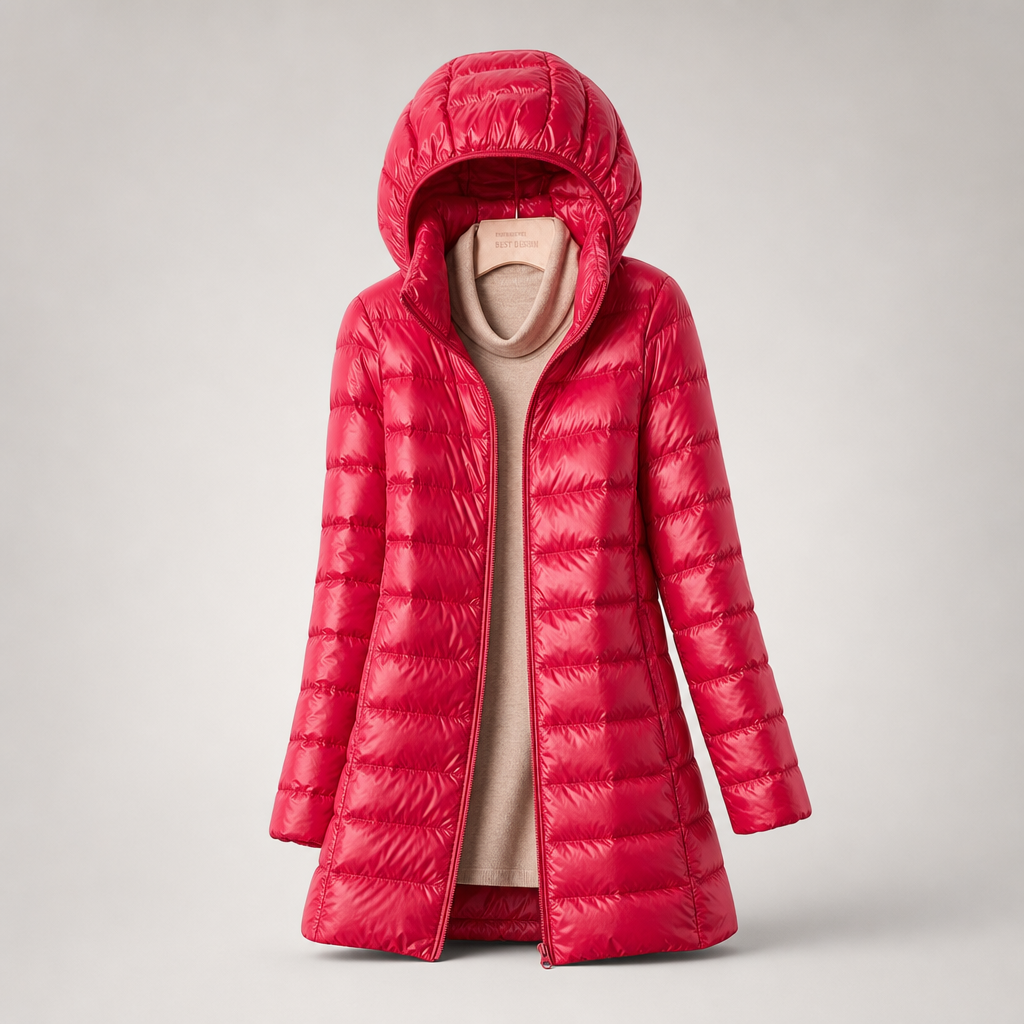 Damen Jacke mit Kapuze - Figurbetonter Schnitt und praktischen Taschen - 9