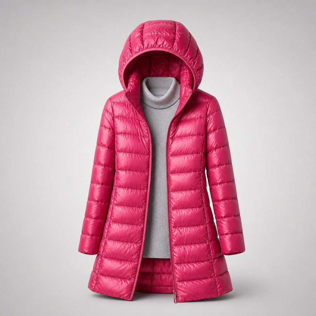 Damen Jacke mit Kapuze - Figurbetonter Schnitt und praktischen Taschen - 10