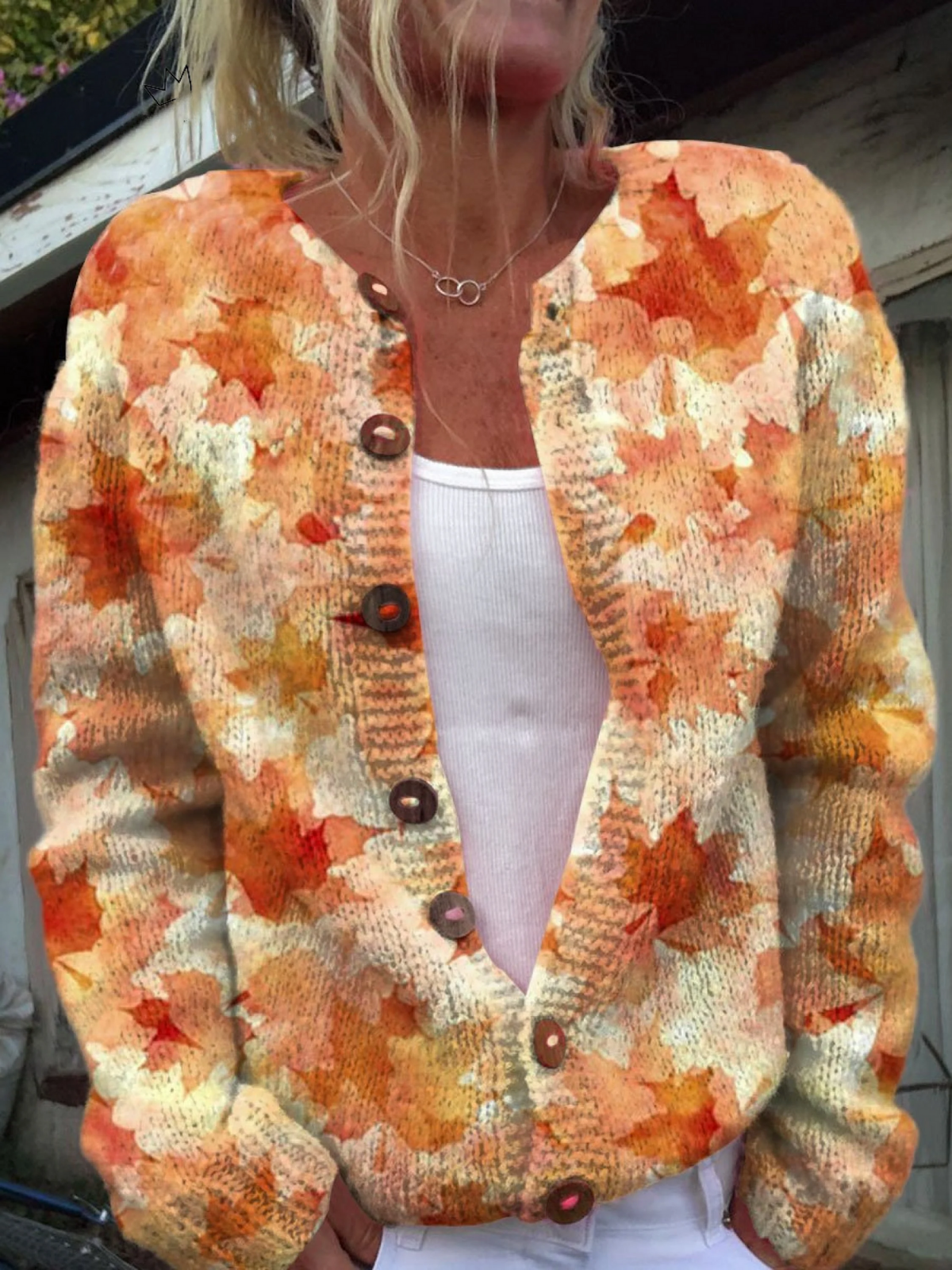 Damen Cardigan im lässigen Schnitt mit Knopfverschluss - 1