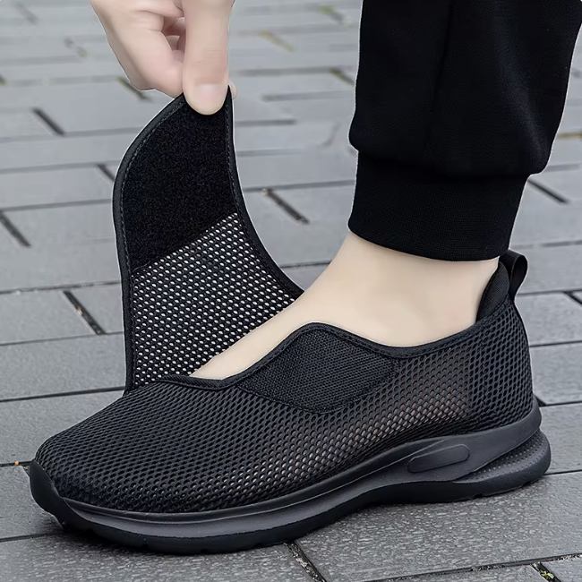 Damen Komfortschuhe mit verstellbarem Riemen - Extra Breite & Atmungsaktives Mesh - J&B - 7