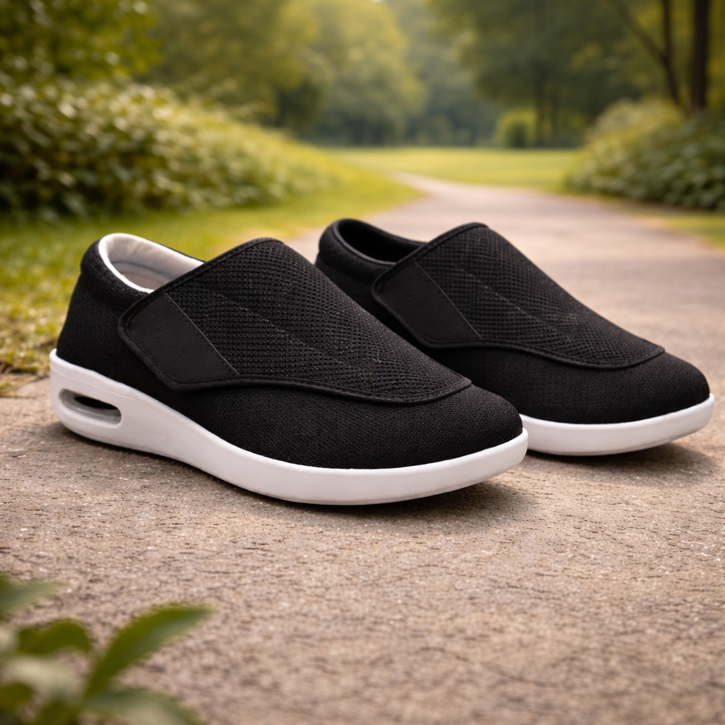 Damen Slipper für Diabetiker - Flexible Passform & Bequeme Handhabung - J&B - 5