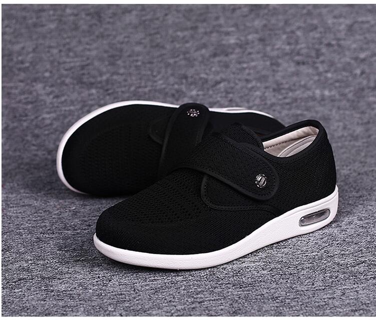 Komfortable Diabetiker Sneakers für Damen mit Verstellbarem Klettverschluss - J&B - 1 - Atelier-Zofia