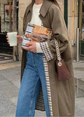 Modische Damenjacke im lässigen Schnitt mit Karodetails - 3