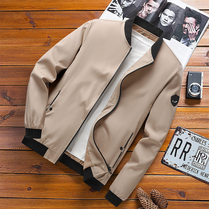 Herrenjacke mit lässigem Schnitt und praktischen Taschen - 8