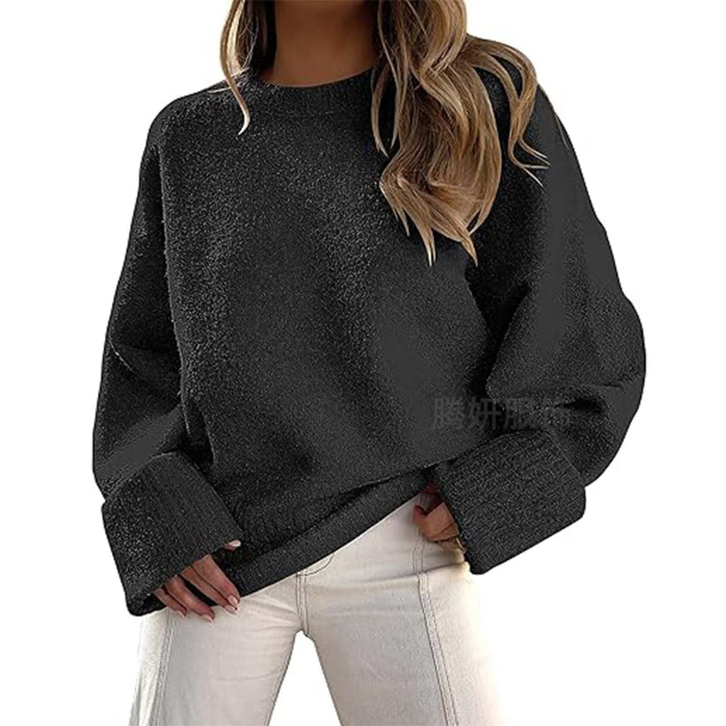 Pullover Damen in lässiger, weiter Form mit breiten Bündchen - 1