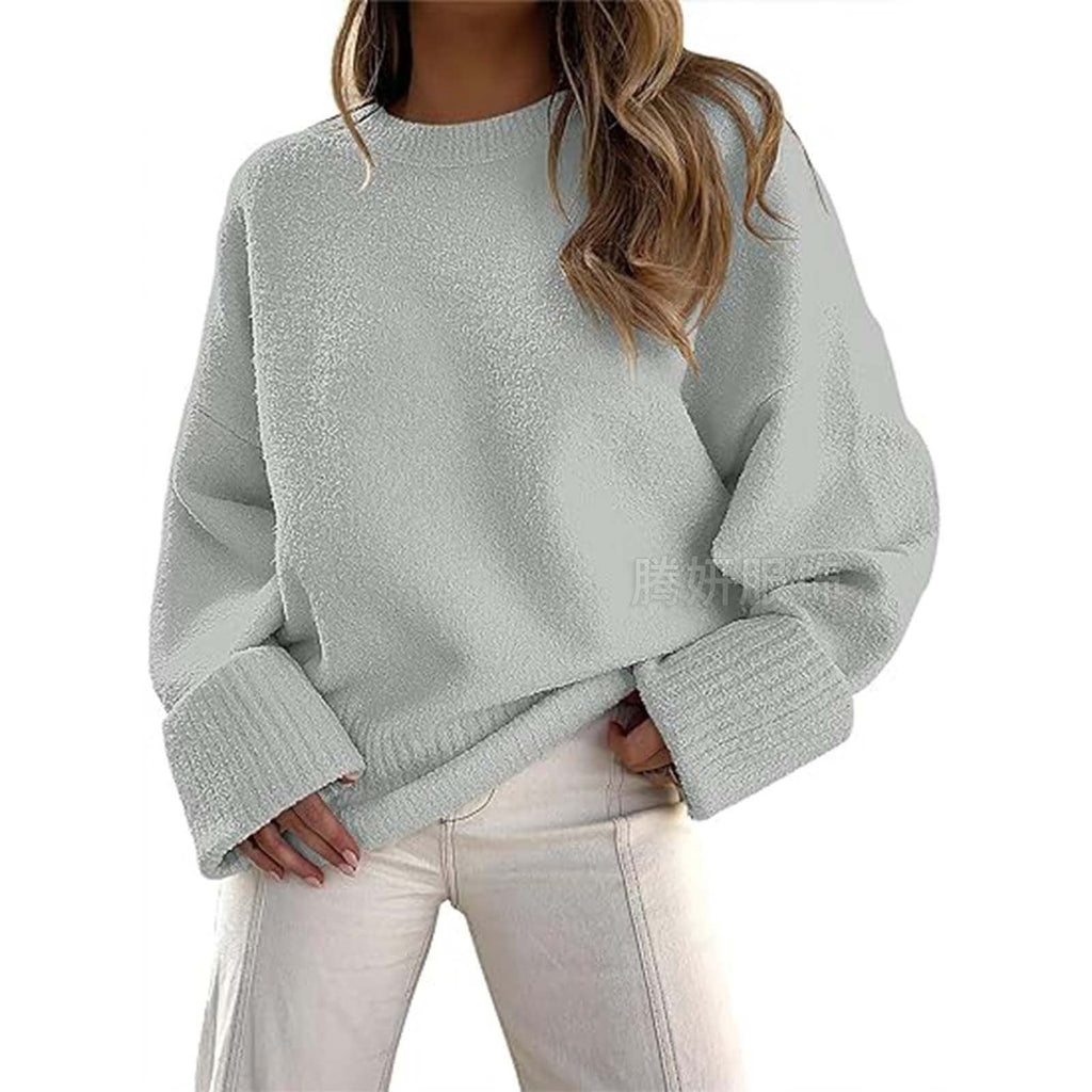 Pullover Damen in lässiger, weiter Form mit breiten Bündchen - 2