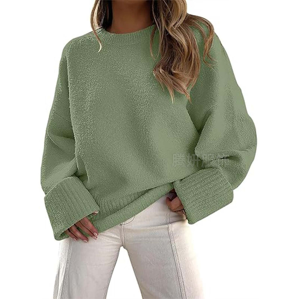 Pullover Damen in lässiger, weiter Form mit breiten Bündchen - 4