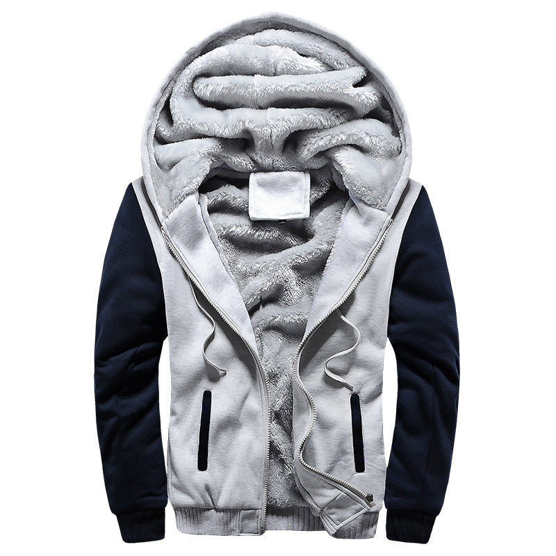 Herrenjacke mit Kapuze und lässigem Schnitt - 1