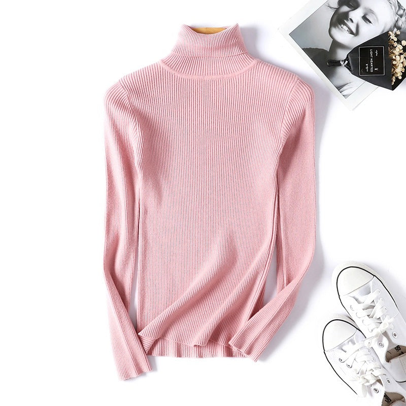 Pullover Damen mit Stehkragen und strukturiertem Rippdesign - 3