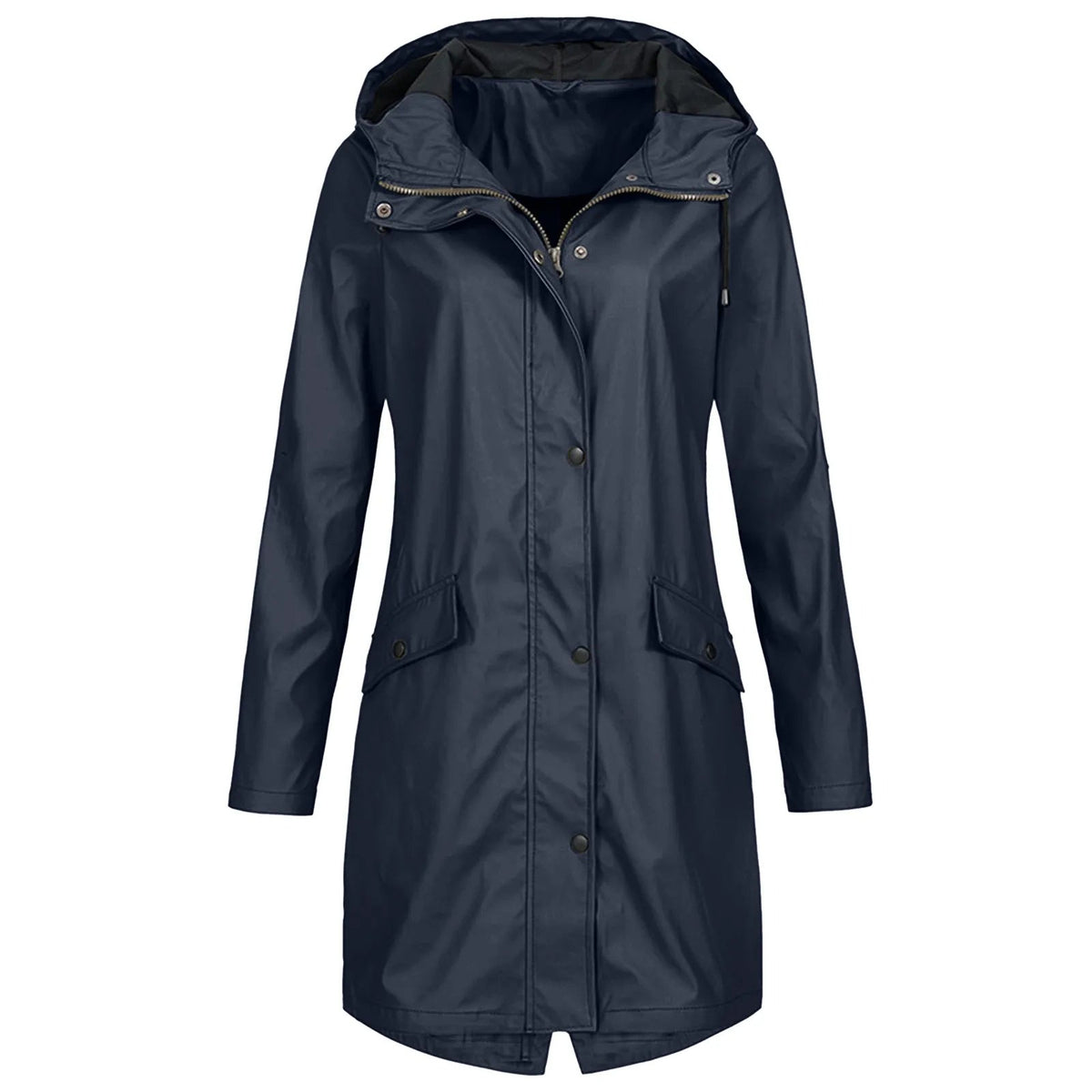 Damen Jacke mit Kapuze und praktischen Taschen - 1