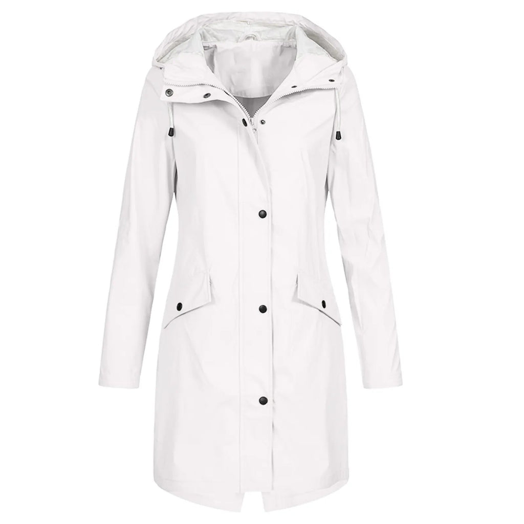 Damen Jacke mit Kapuze und praktischen Taschen - 2