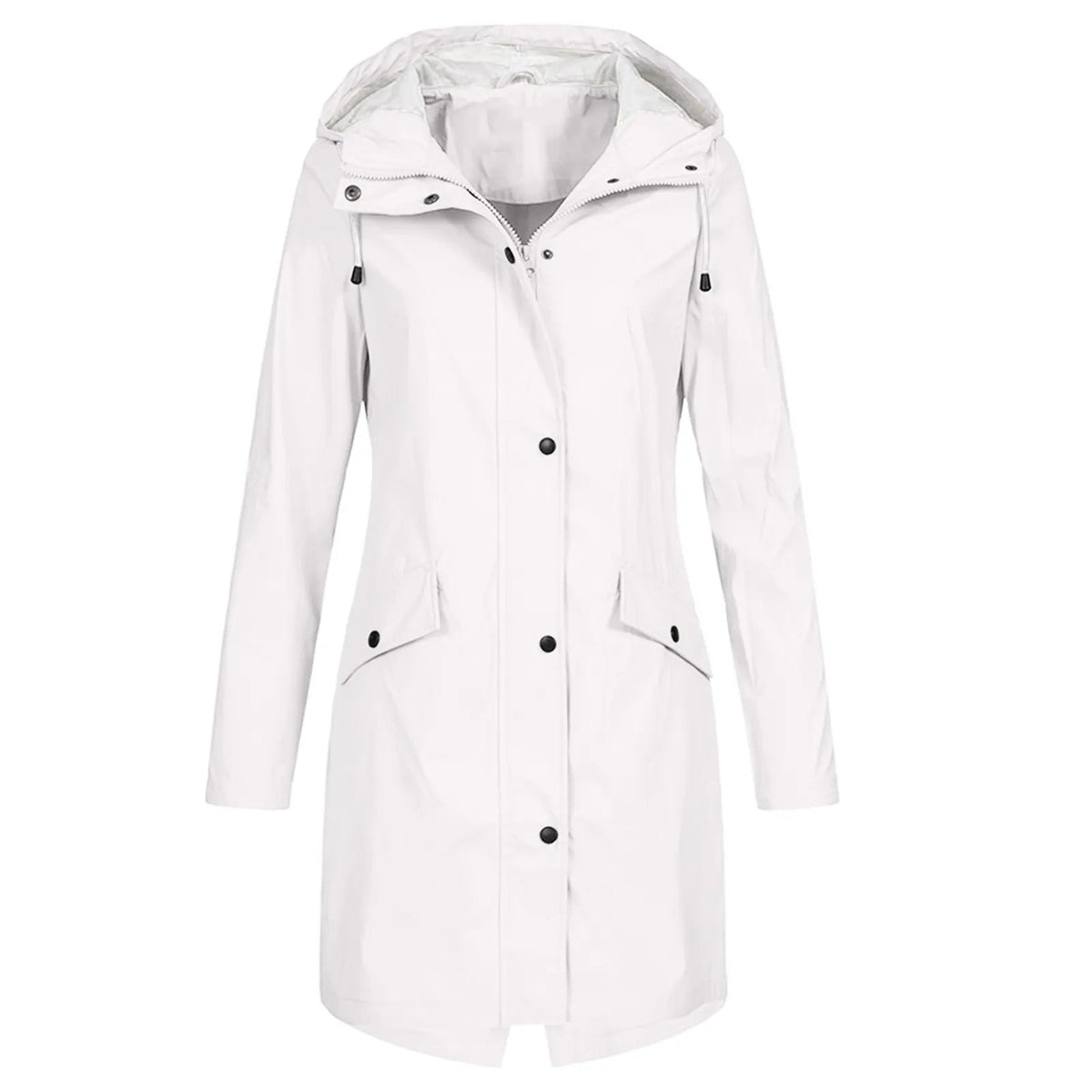 Damen Jacke mit Kapuze und praktischen Taschen - 2