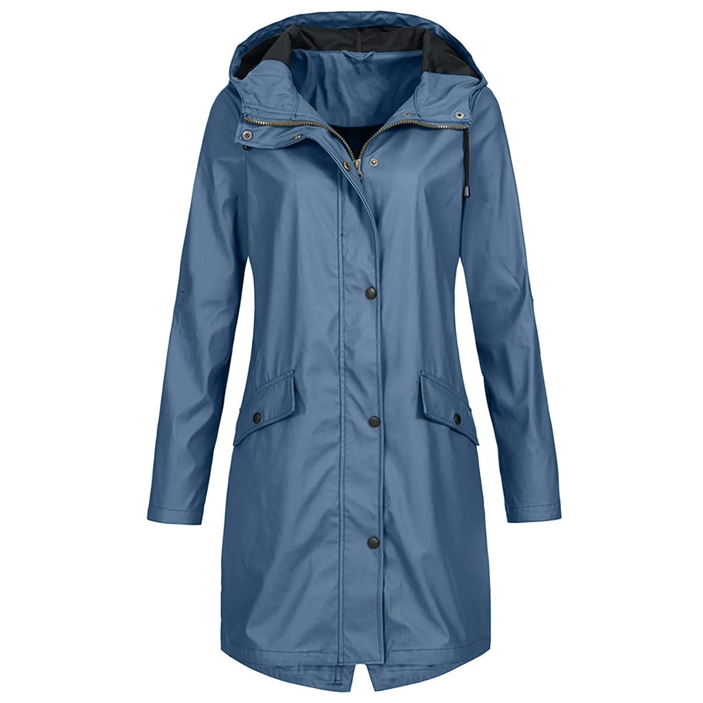 Damen Jacke mit Kapuze und praktischen Taschen - 3