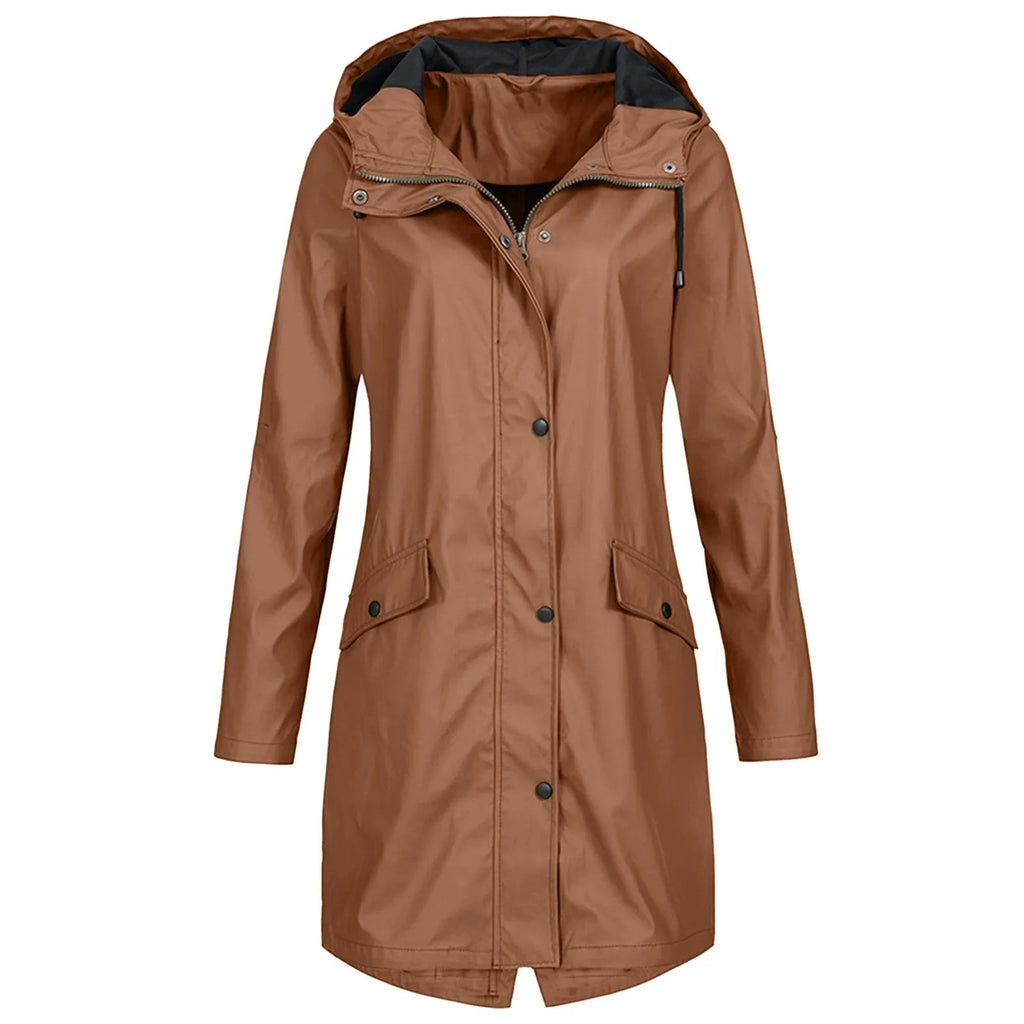 Damen Jacke mit Kapuze und praktischen Taschen - 4