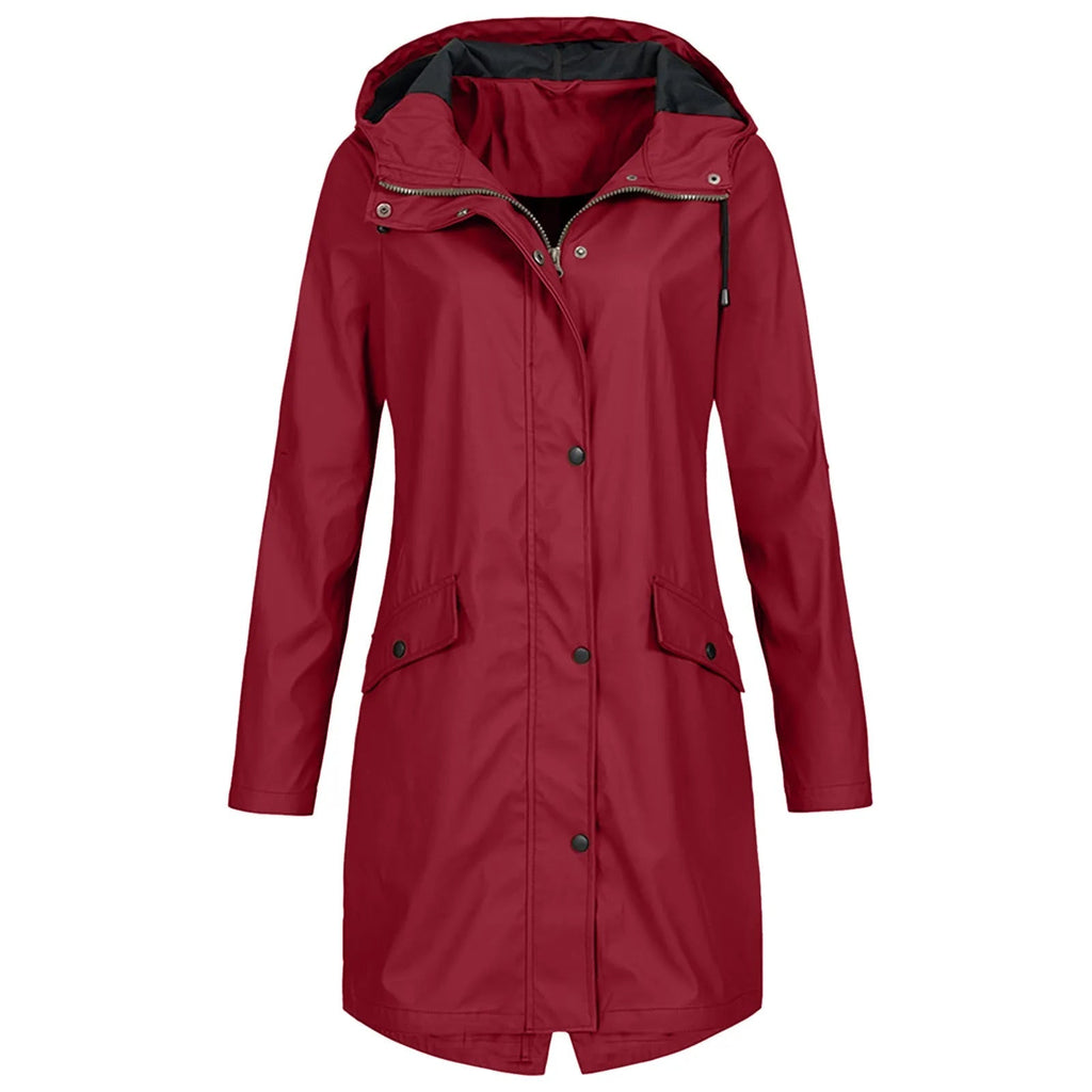 Damen Jacke mit Kapuze und praktischen Taschen - 7