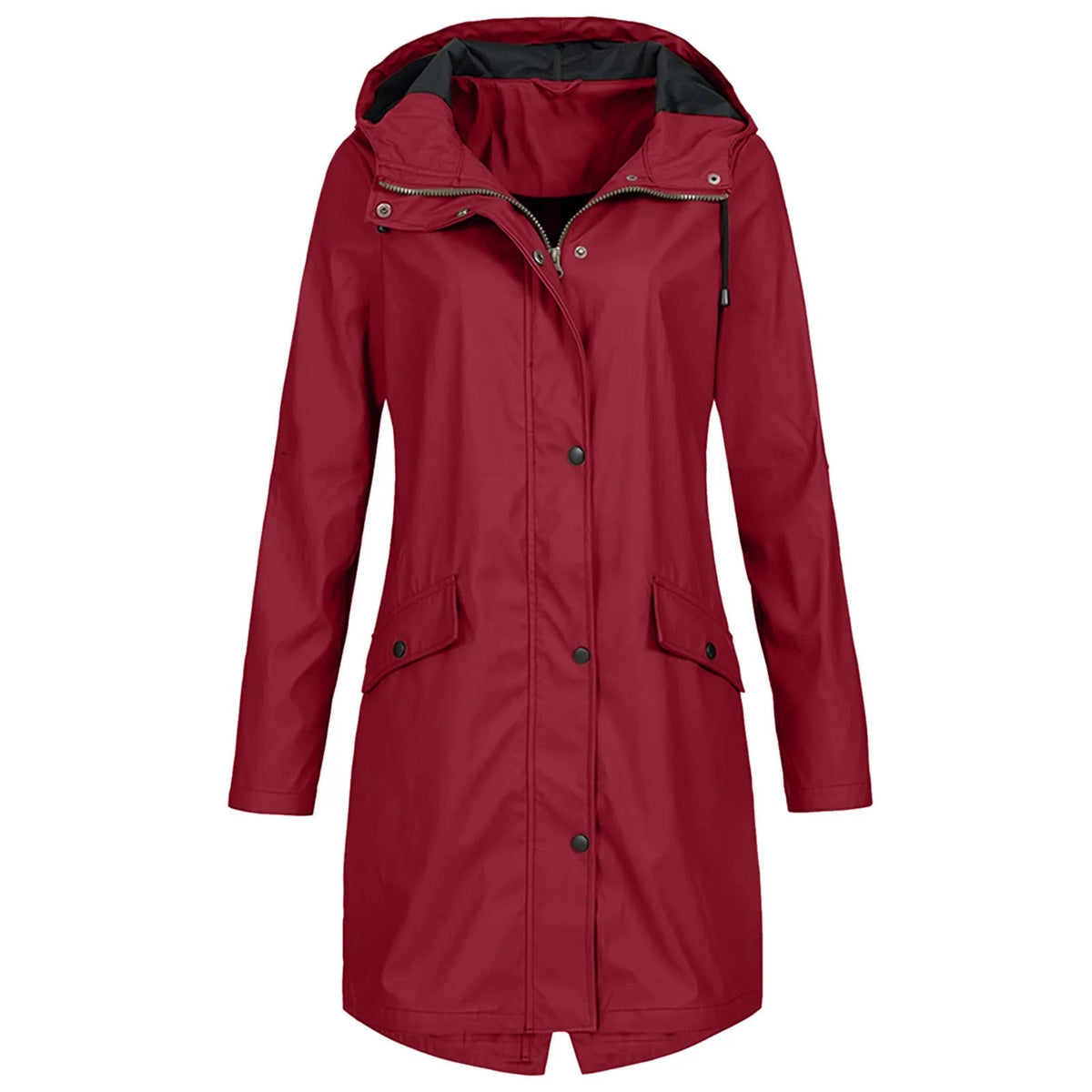 Damen Jacke mit Kapuze und praktischen Taschen - 7