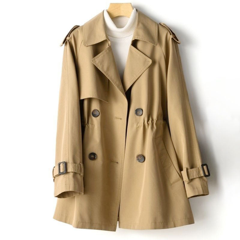 Trenchcoat Damen mit doppelter Knopfreihe und verstellbarem Bund - 1