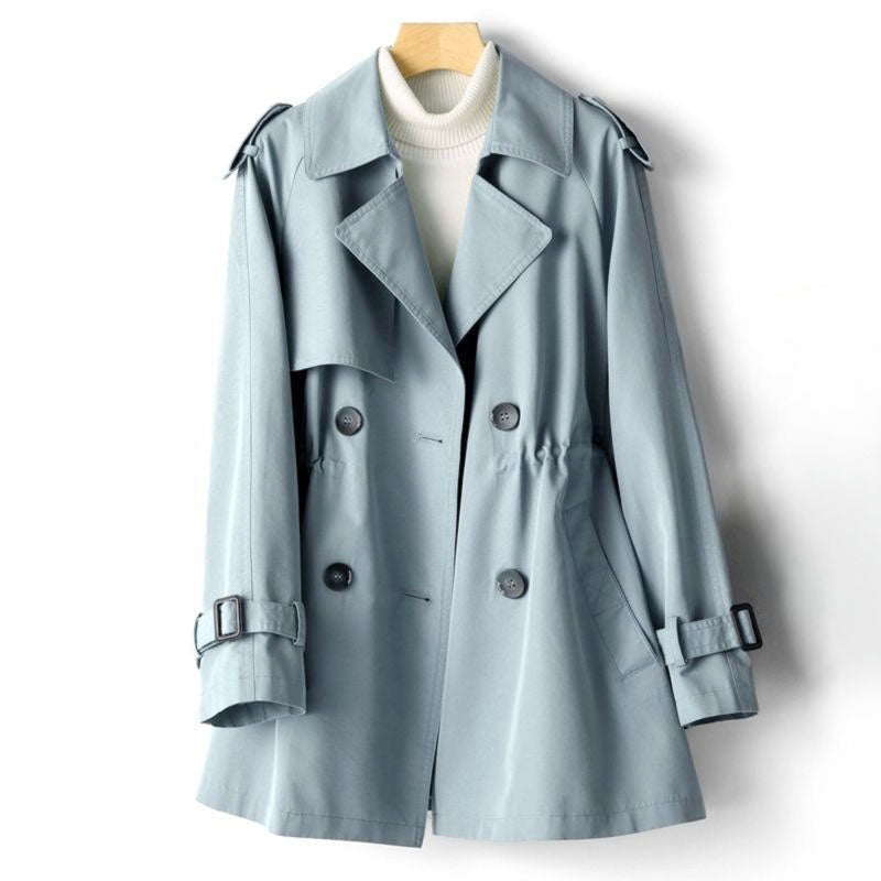 Trenchcoat Damen mit doppelter Knopfreihe und verstellbarem Bund - 2