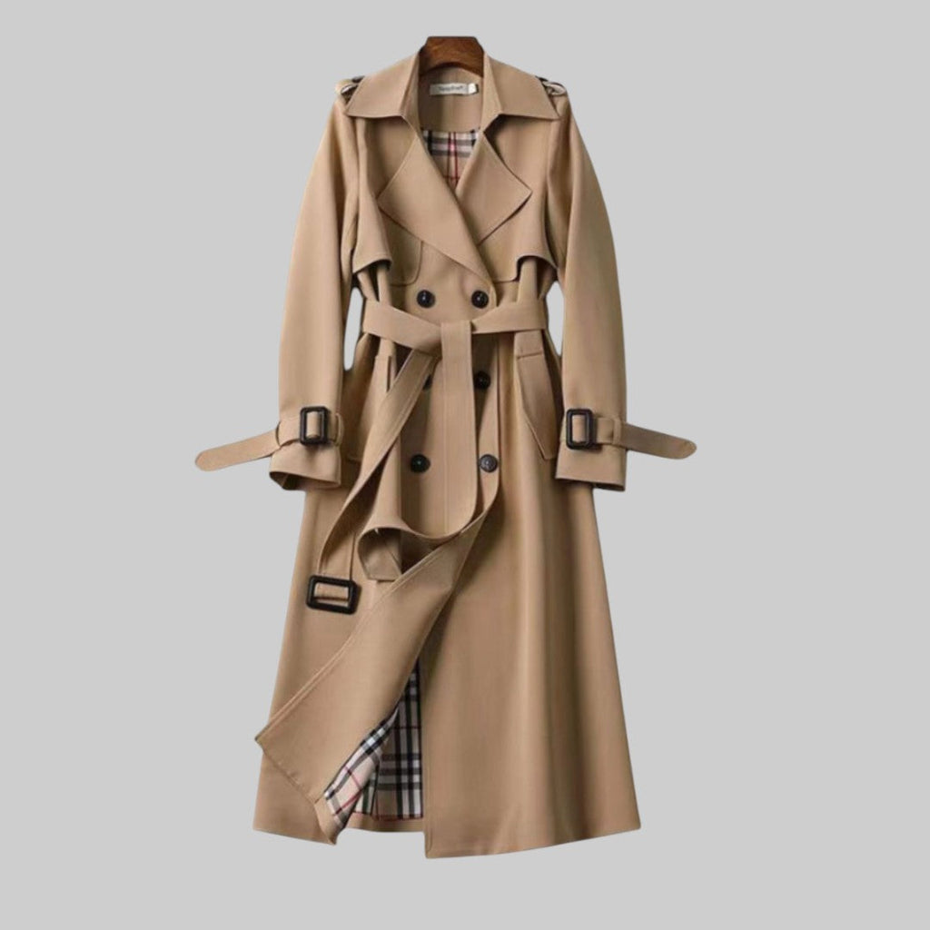 Trench Coat Damen mit tailliertem Schnitt und praktischen Details - 1