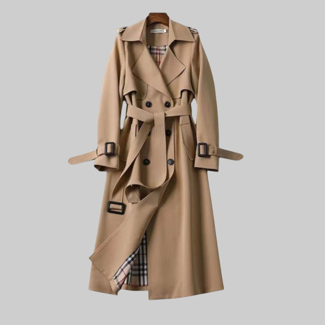 Trench Coat Damen mit tailliertem Schnitt und praktischen Details - 1