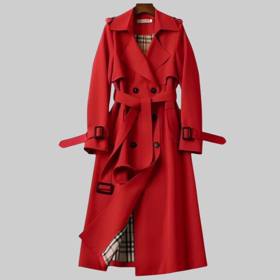 Trench Coat Damen mit tailliertem Schnitt und praktischen Details - 2