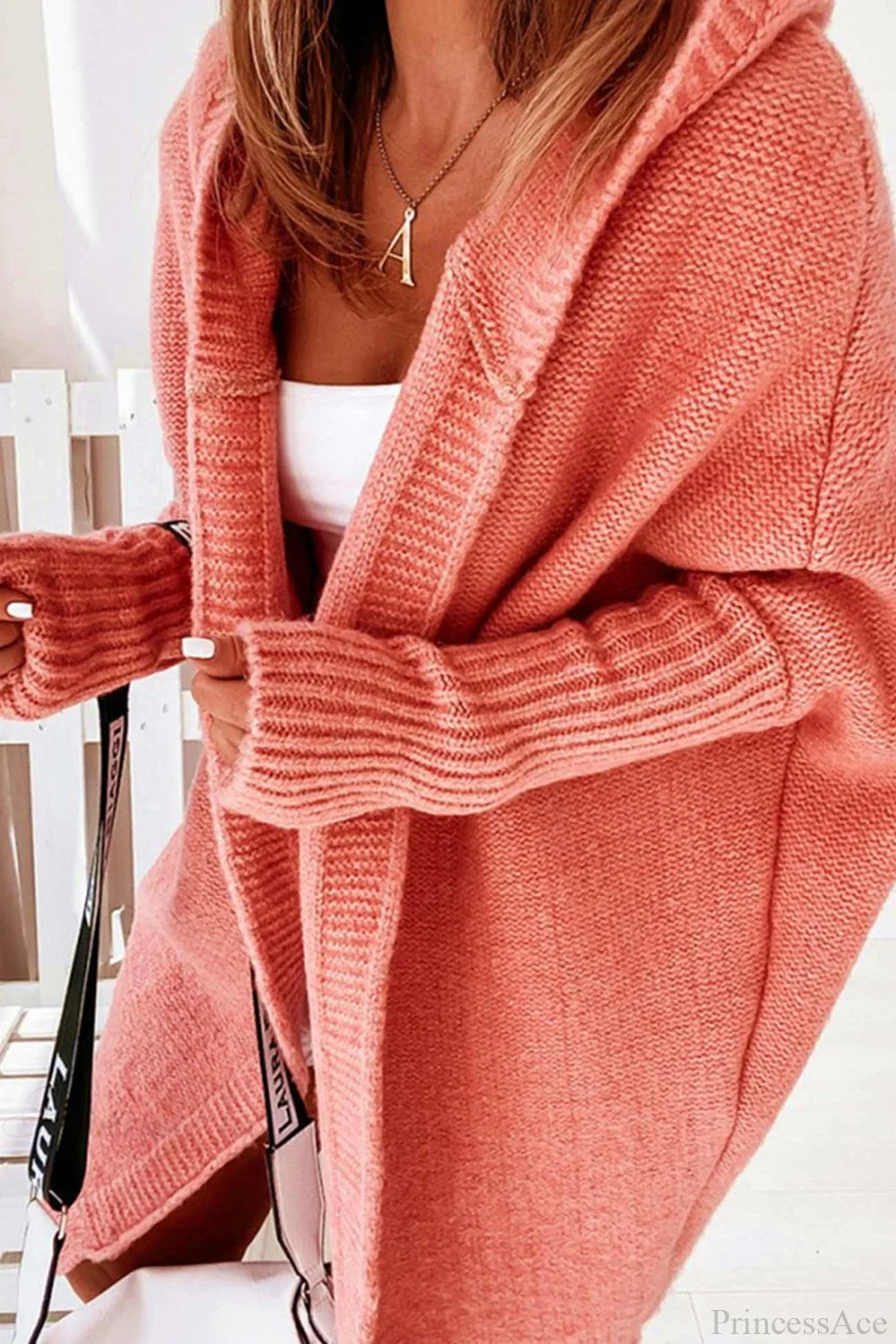 Cardigan Damen mit Kapuze und lockerer Passform - 2