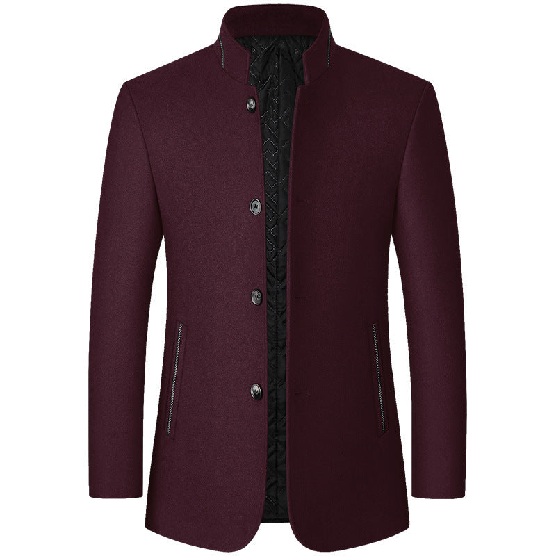 Moderne Herrenjacke mit Stehkragen und praktischen Taschen - 2