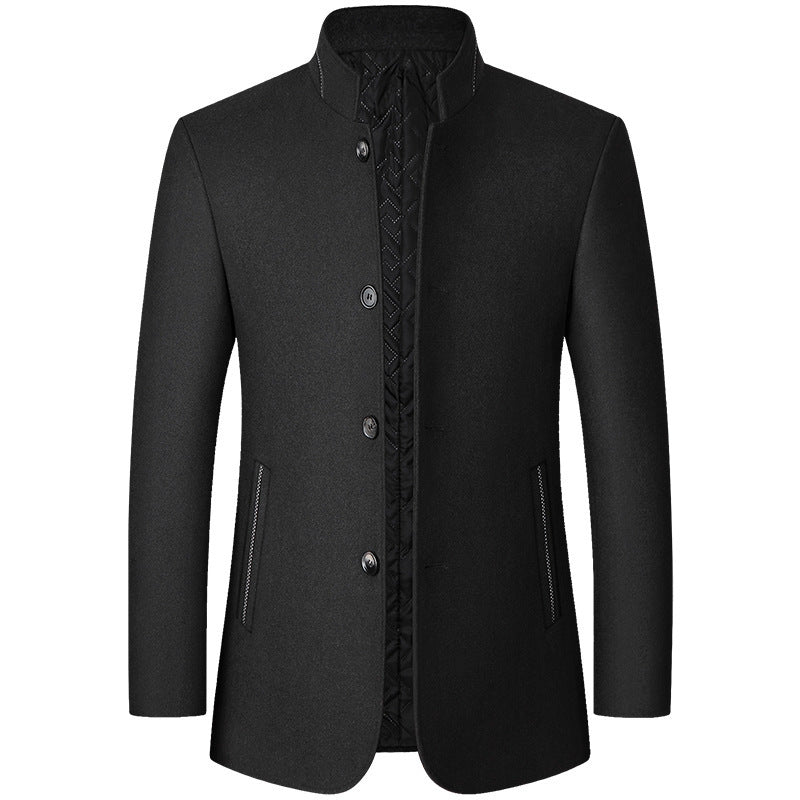 Moderne Herrenjacke mit Stehkragen und praktischen Taschen - 3