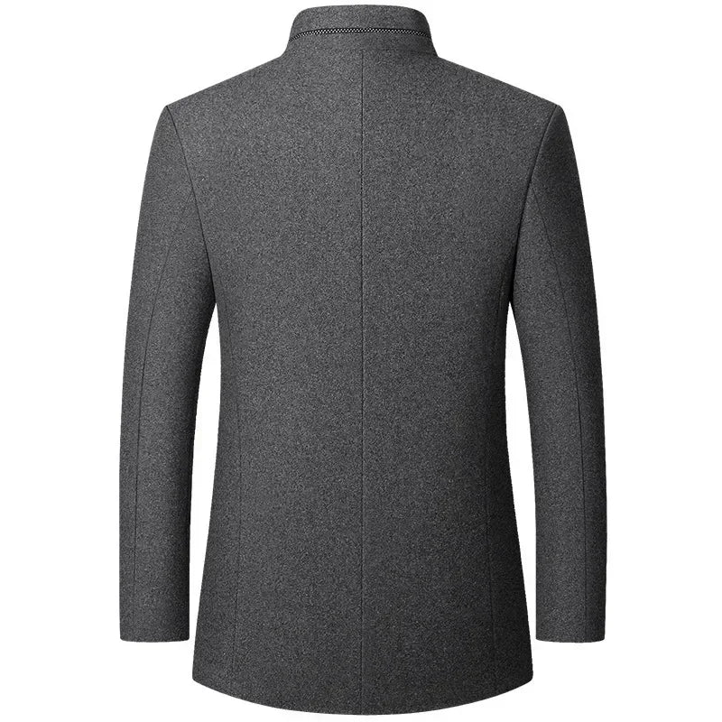 Moderne Herrenjacke mit Stehkragen und praktischen Taschen - 5