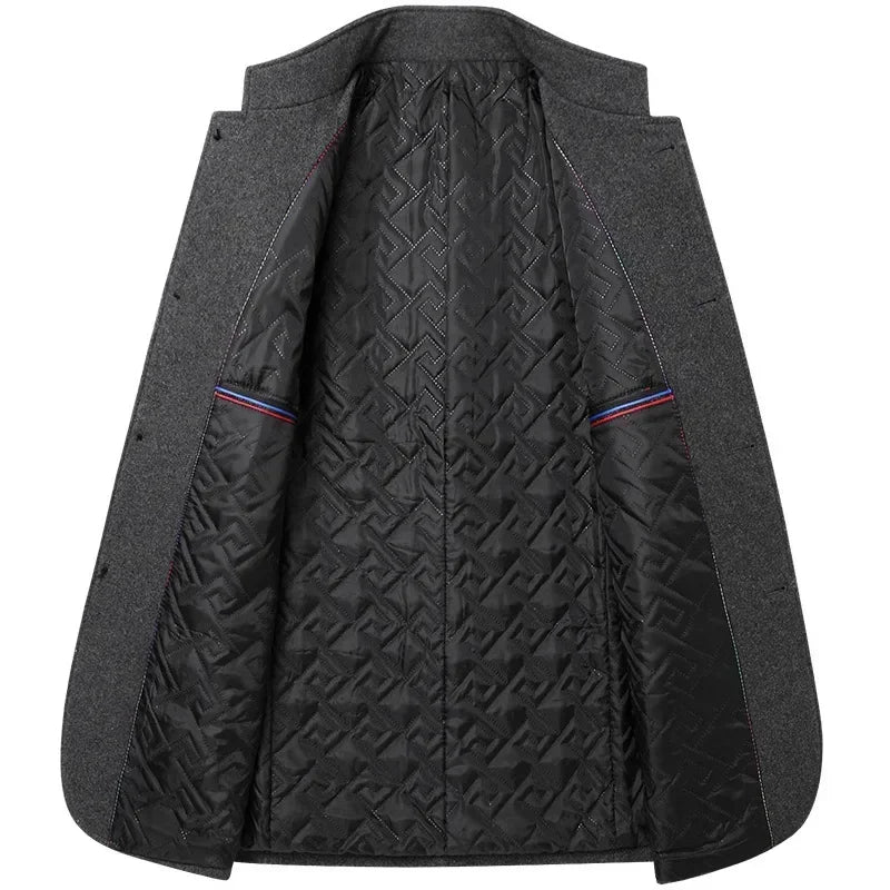Moderne Herrenjacke mit Stehkragen und praktischen Taschen - 6