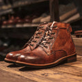 Herren Boots im klassischen Design mit robuster Schnürung - 1