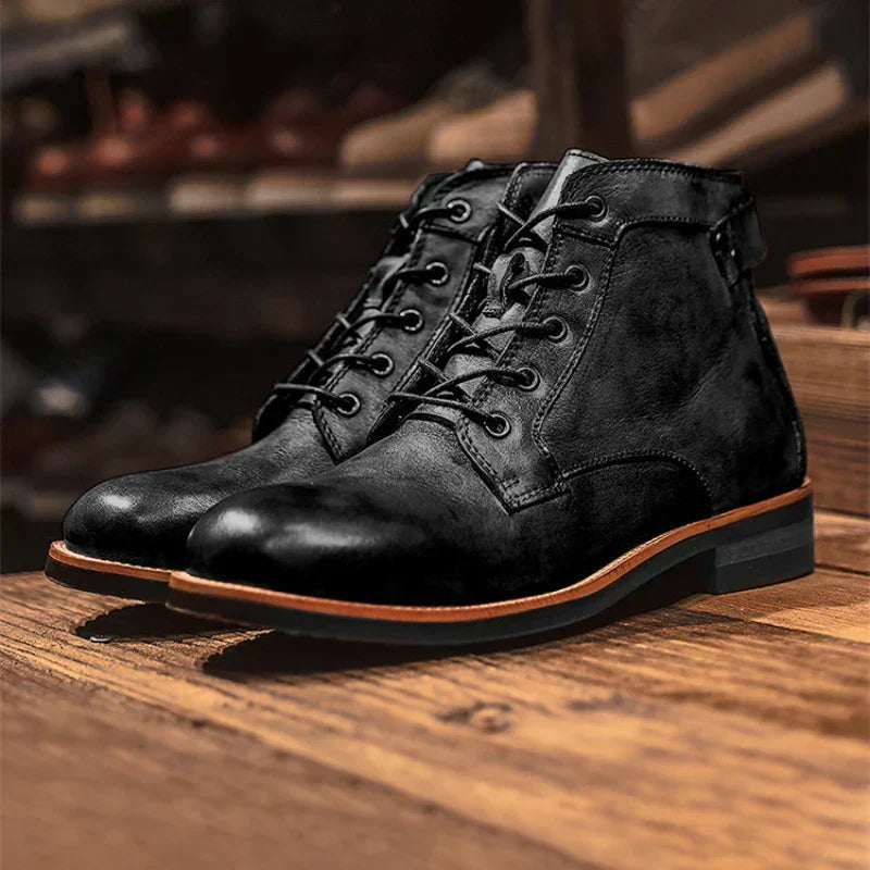 Herren Boots im klassischen Design mit robuster Schnürung - 2
