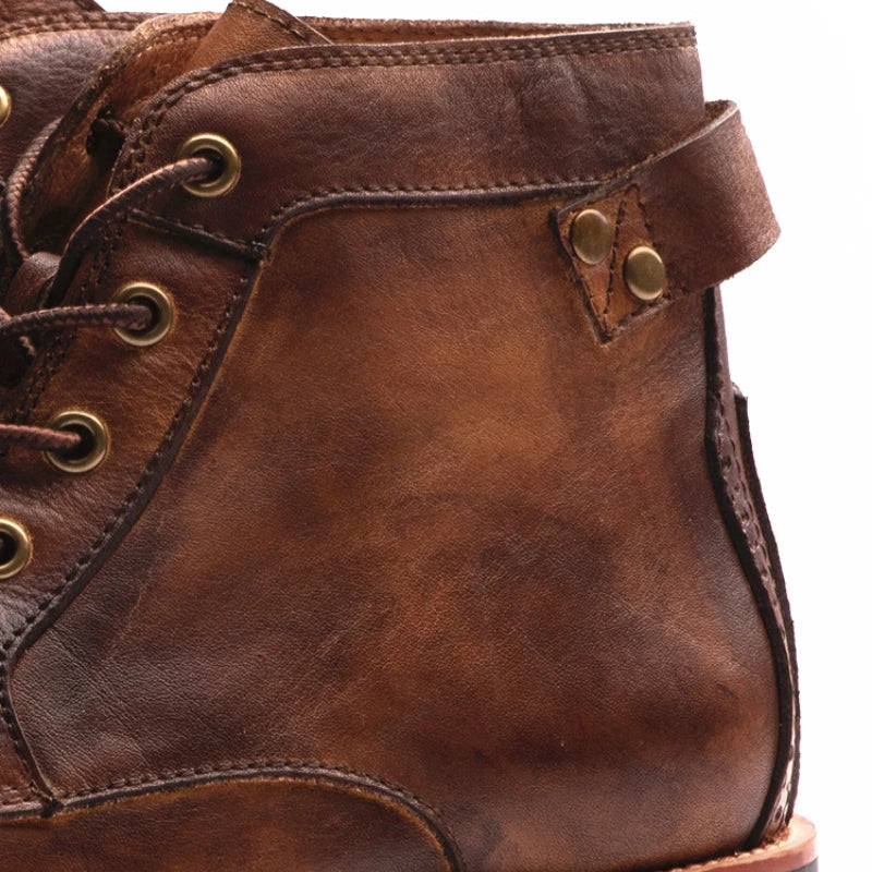 Herren Boots im klassischen Design mit robuster Schnürung - 7