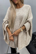Pullover Damen mit lässigem Schnitt und Batwing-Ärmeln - 1