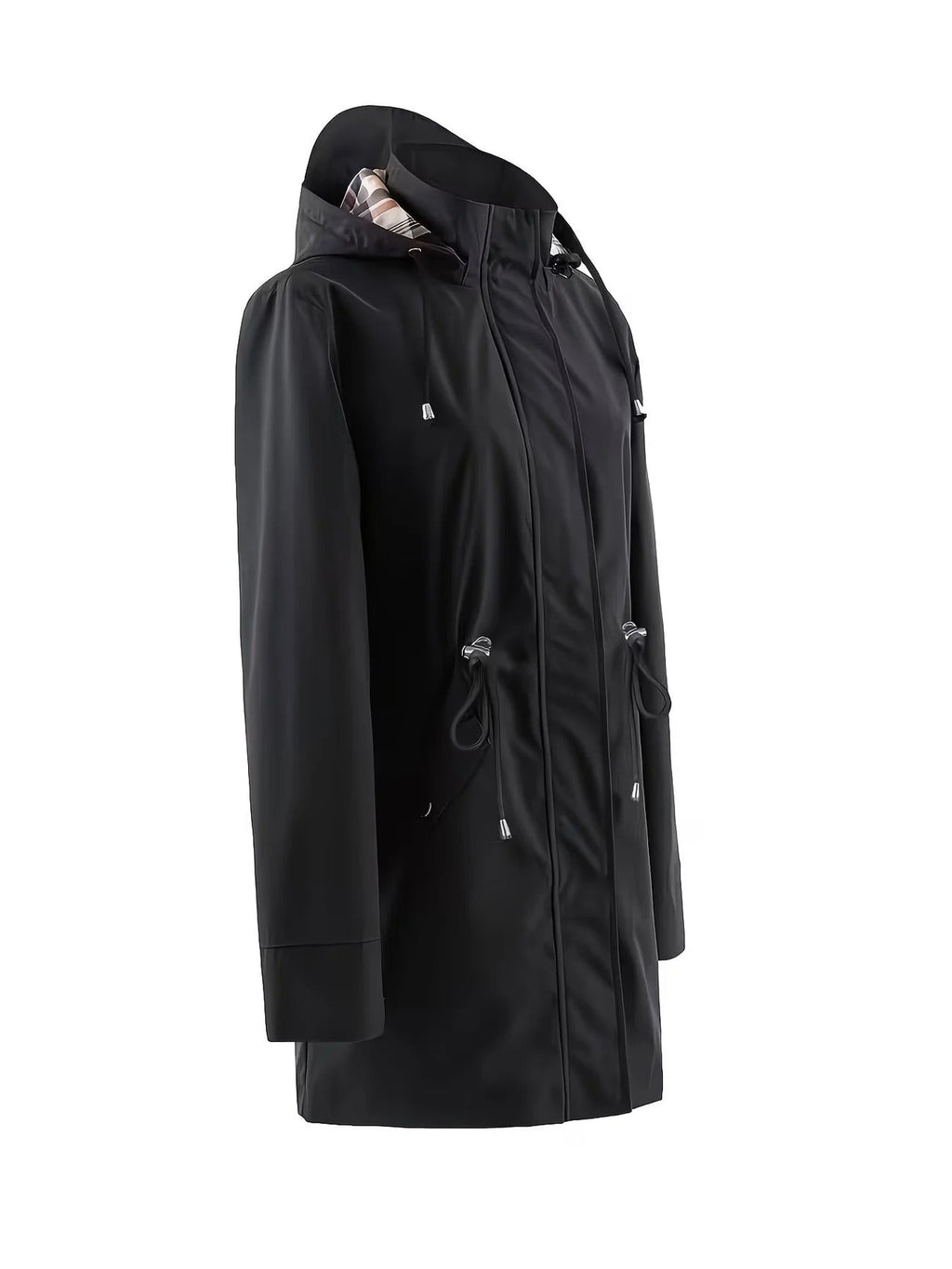 Damenjacke mit figurbetontem Schnitt und Kapuze - 3